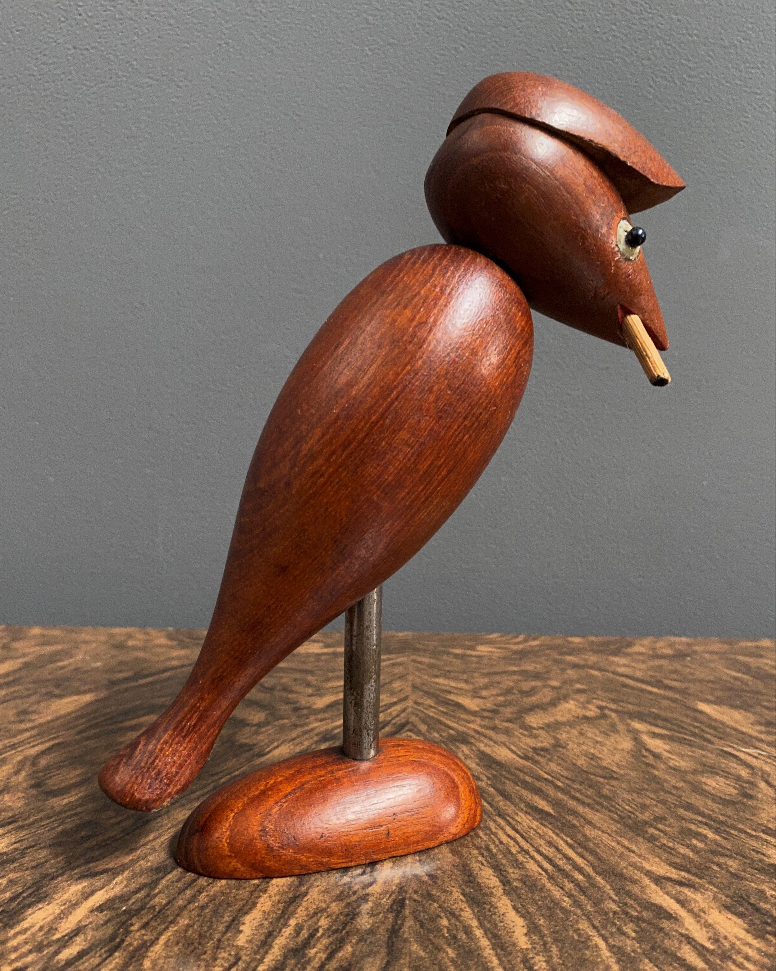 Teak bird bottle opener 1960s