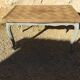 Louis XV style table in oak with natural wood top