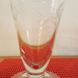 6 Verres ancien  soufflé et ciselé
