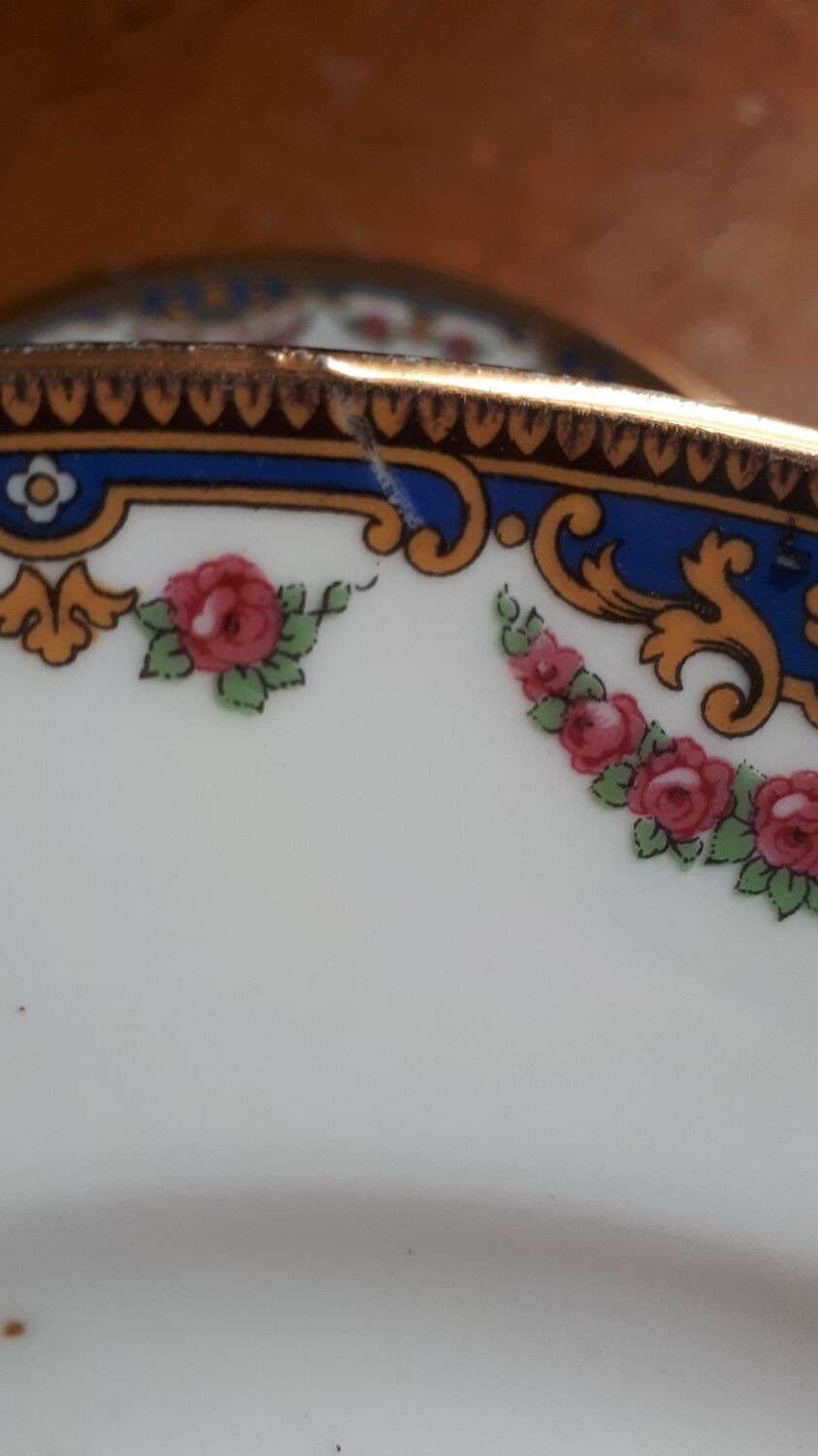 Pair of porcelain plates