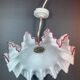 Old Suspension complete lampshade pleated glass wall lamp vintage ceiling lamp