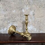 Pair of brass candlesticks