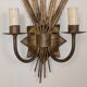 Gold leaf wall light