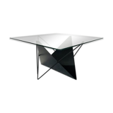 80s steel wire coffee table eclectic design