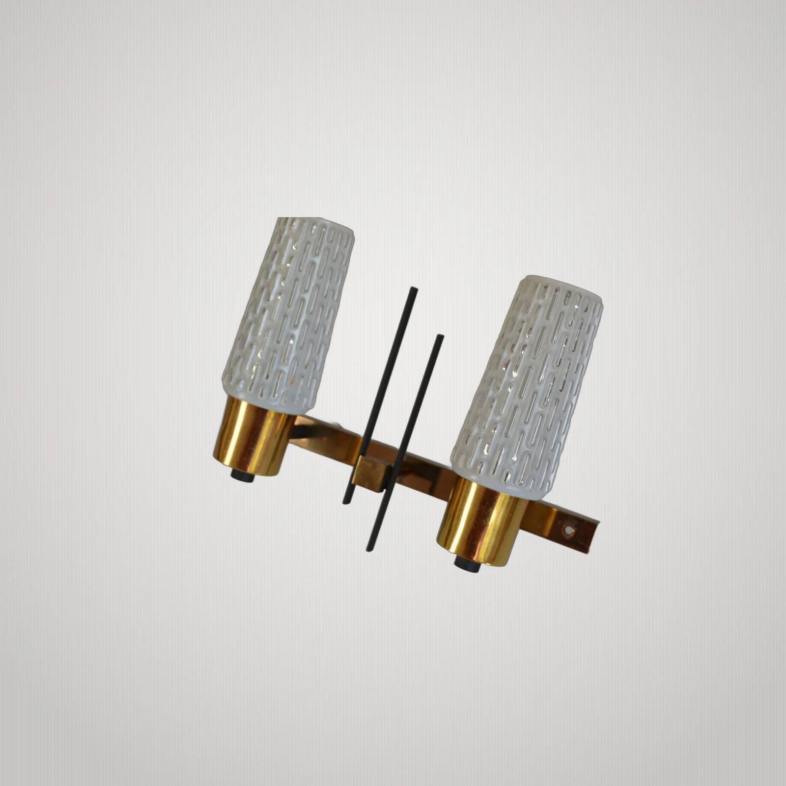 Large double wall lamp Arlus Lunel 1950