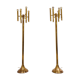 Pair of brass Sciolari floor lamps, 1970s