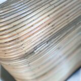 Curved wicker living seat / sofa