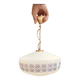 Suspension in opaline milk glass