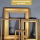 Old frame oak gilded stucco wood + glass 37.5x30 foliage 33x25.9 cm sb