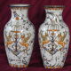 Two earthenware vases from Gien late nineteenth century