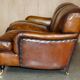 Restored leather Howard & Son canapé style, 204 cm