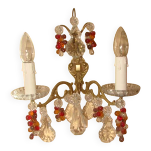 Applique bronze et cristal - bras