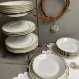 Hollow plates Limoges porcelain