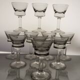 11 bistro liqueur glasses 1920s-30s