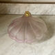 Applique coquille en verre poli vintage