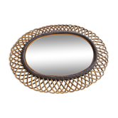 Miroir en rotin