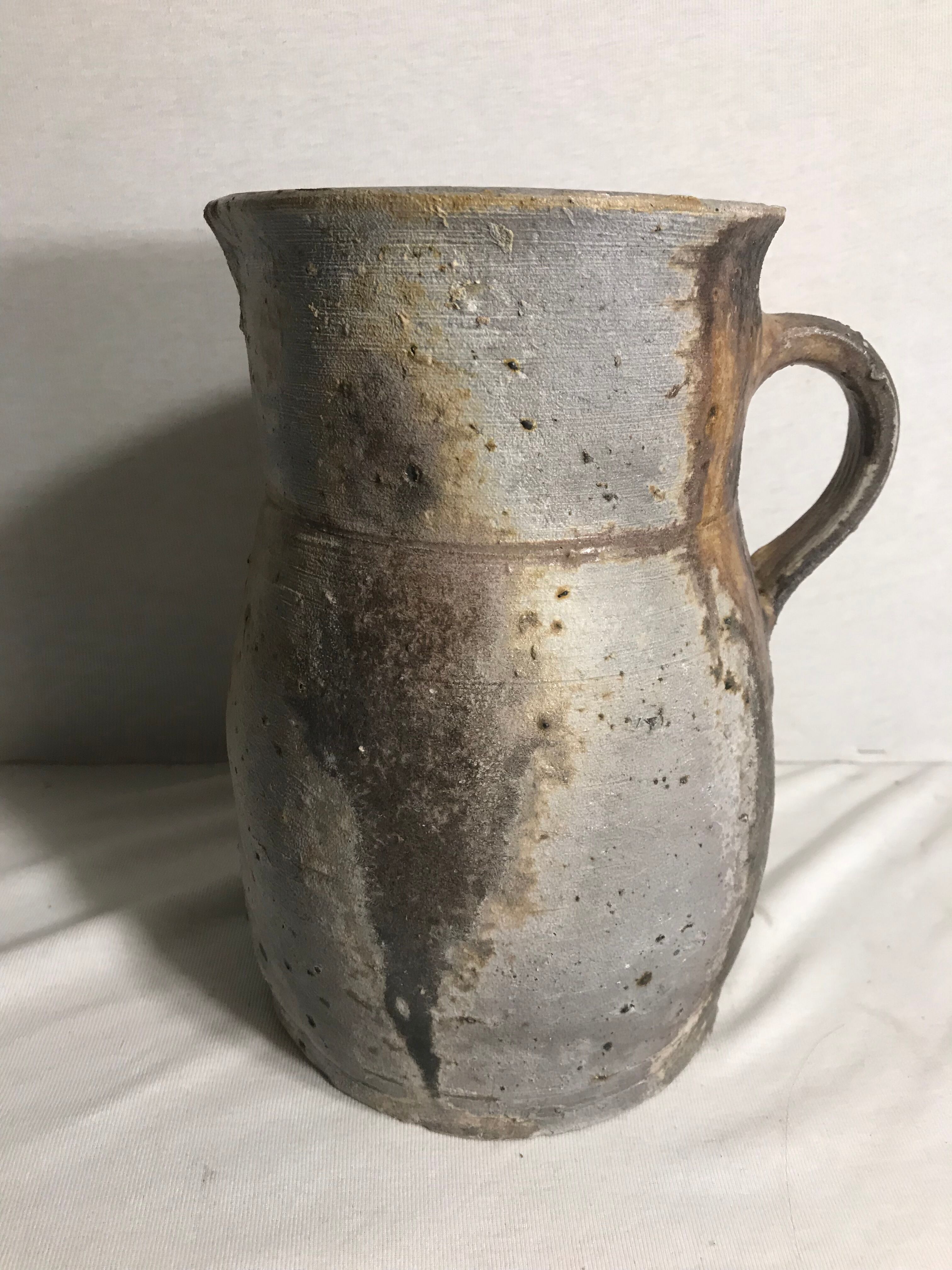 Former ceramic stoneware grey pitcher, 50s