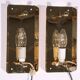 Wall lamps by Carl Fagerlund, Orrefors glass by Lyfa Denmark model Gefion