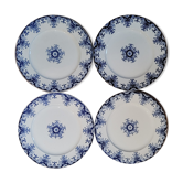 Set 4 plates JVB Luneville
