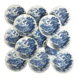 English plates Gien countryside