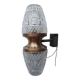 Vintage brass wall sconce with two glass globes