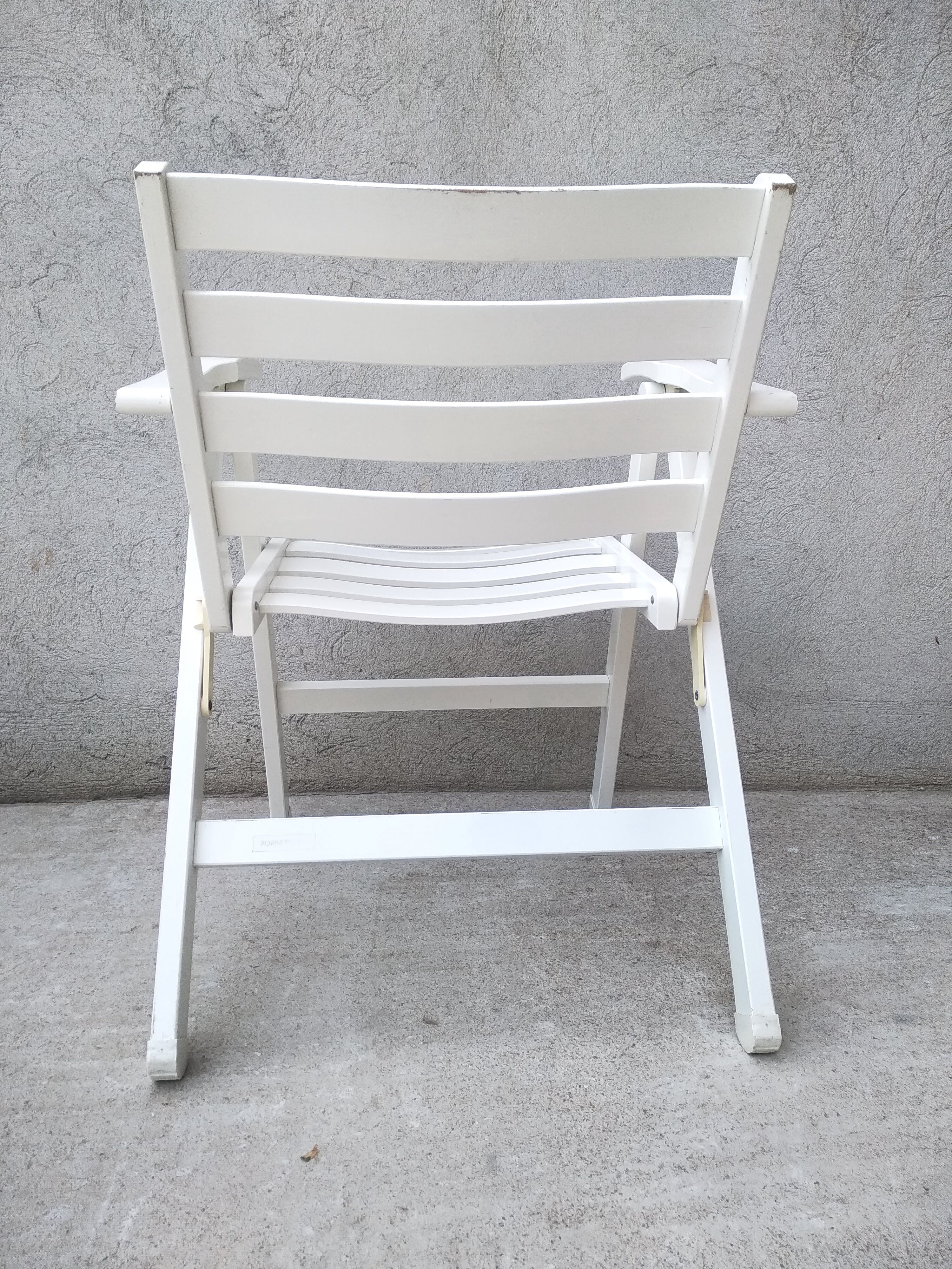 Folding wooden garden chairs Foppapedretti Vintage Italy