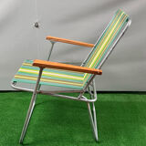 Vintage 70 year camping folding chair