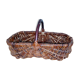 Basket with wicker handle