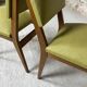 Chaises skai vertes années 50