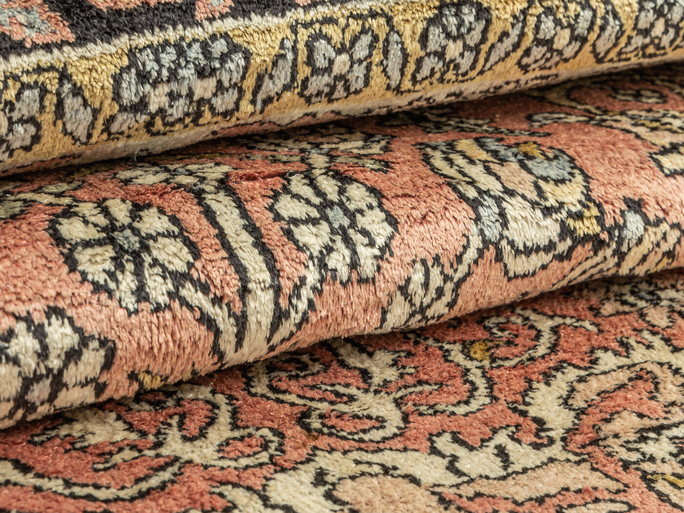 1960s cashmere carpet, 95 x 170