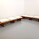 Pair of vintage  Perriand style  pine benches