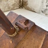 Pair of brutalist Alsatian mountain chairs 19th