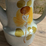 Pitcher Teapot Coffee maker earthenware St Amand Loire 1713 Hand-painted