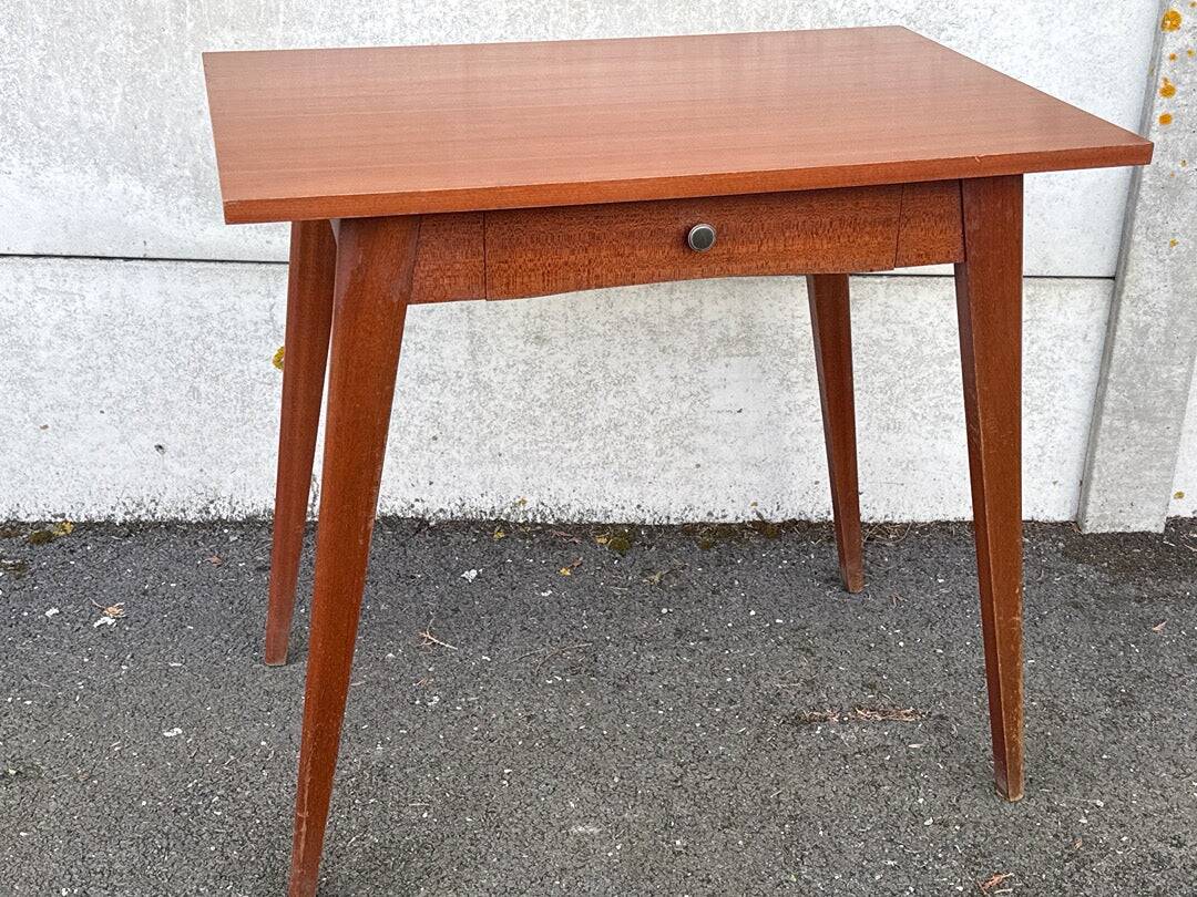 Desk – Vintage – Storage – Teak wood Compass legs