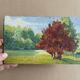 Small old oil on panel