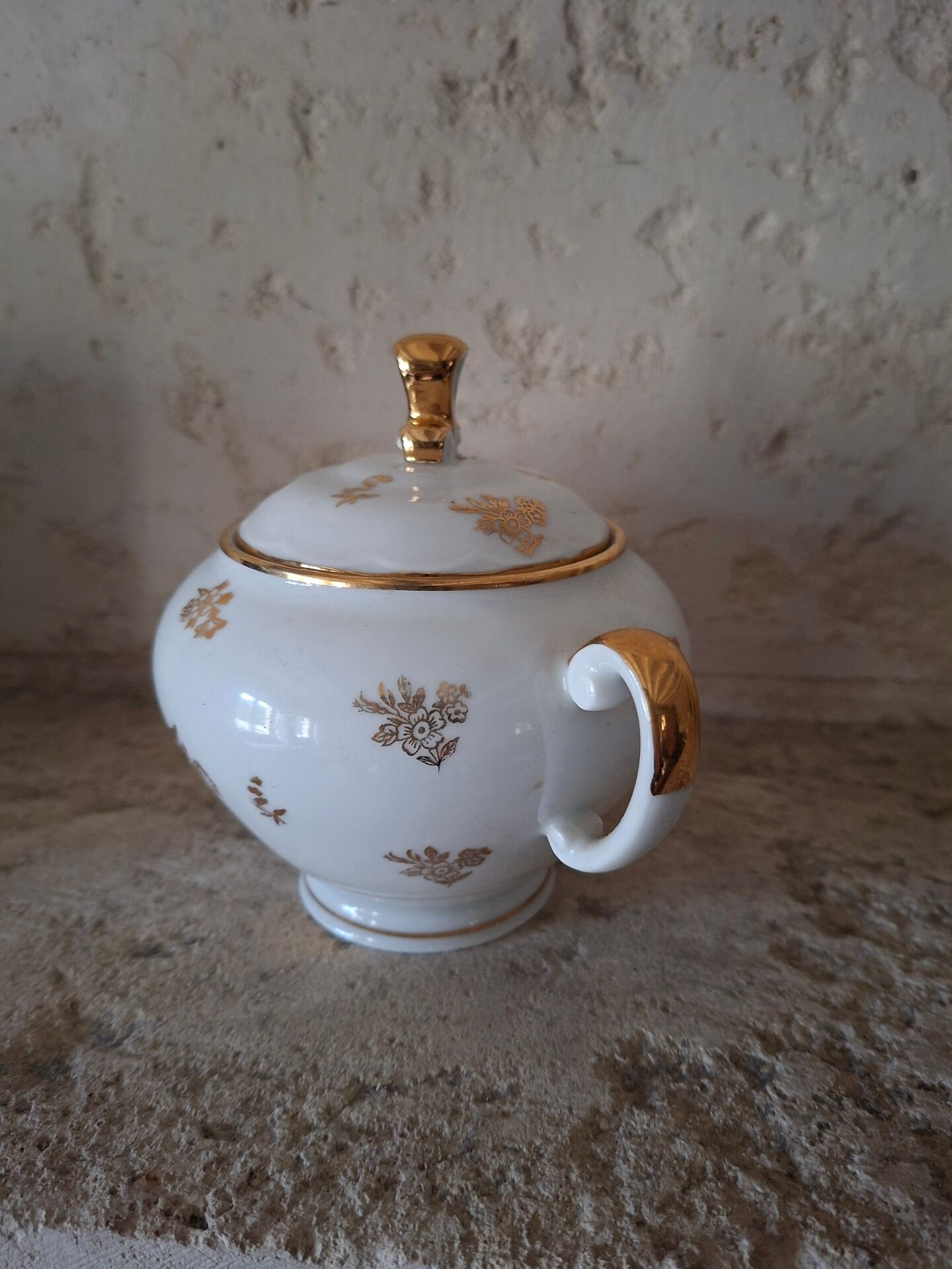 Limoges porcelain sugar bowl Foecy