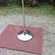 Lampadaire vintage eyeball en métal chromé