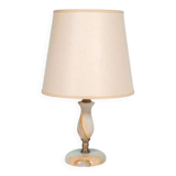 Bohemian table lamp from the 60s/70s, onyx and brass regency.