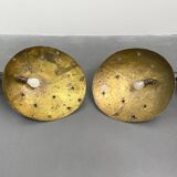 Paire d'appliques de style Art déco en fer forgé et laiton, Allemagne années 1930