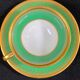 Complete set of 12 Art Deco fine porcelain cups and saucers Ros.