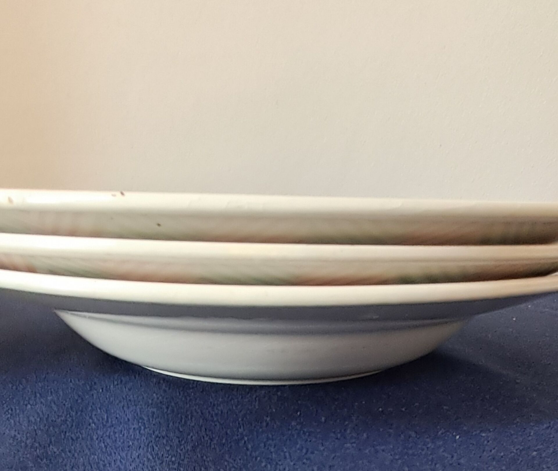 6 assiettes creuses modèle Adèle de Digoin Sarreguemines