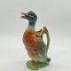 Duo of St Clément duck pitchers 🦆, ceramic / slip, vintage