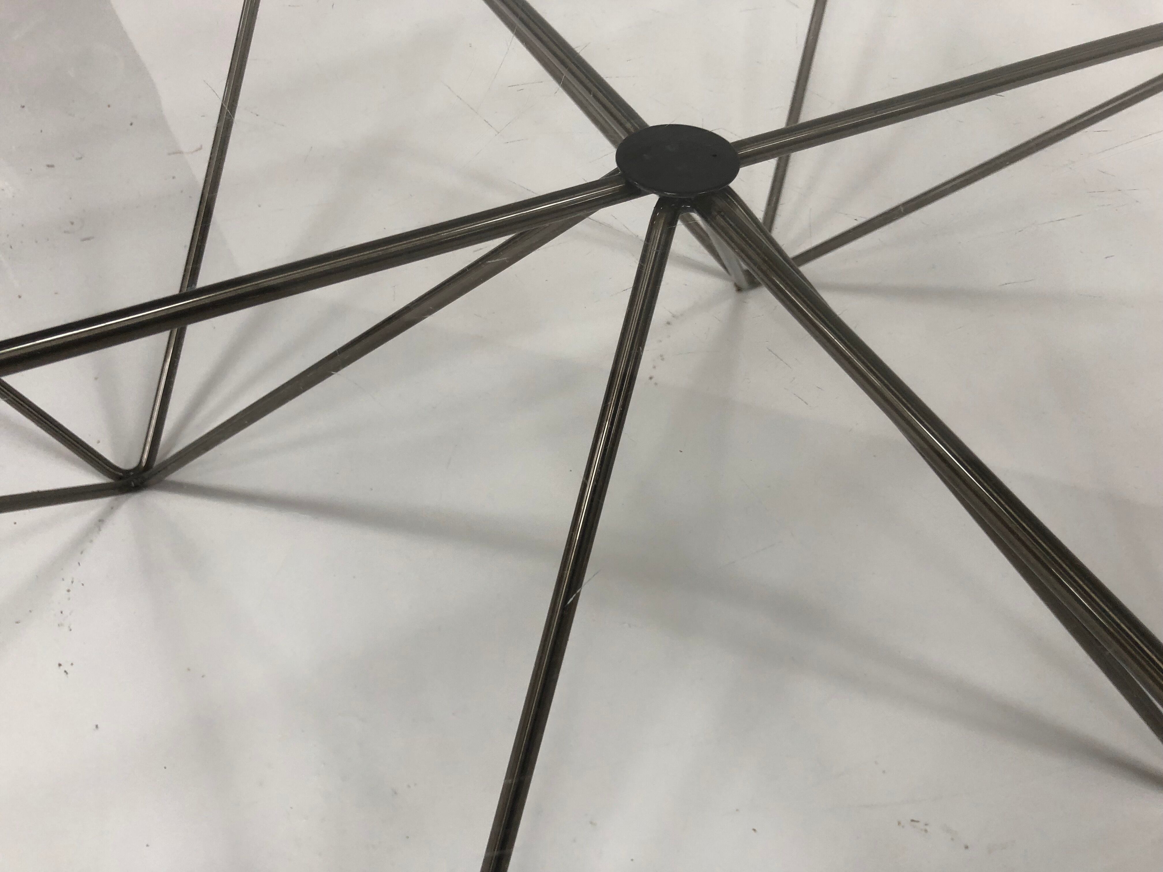 Table low vintage 60s/70s design steel wire