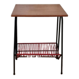 Side table turntable vinyl record holder