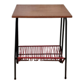 Side table turntable vinyl record holder