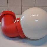 Danish wall light design indus red pipe