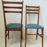 Suite of 4 vintage chairs 1950