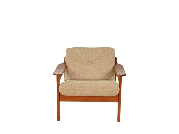 quatre chaises à bras vintage danoises rares par Niels Bach, années 1960