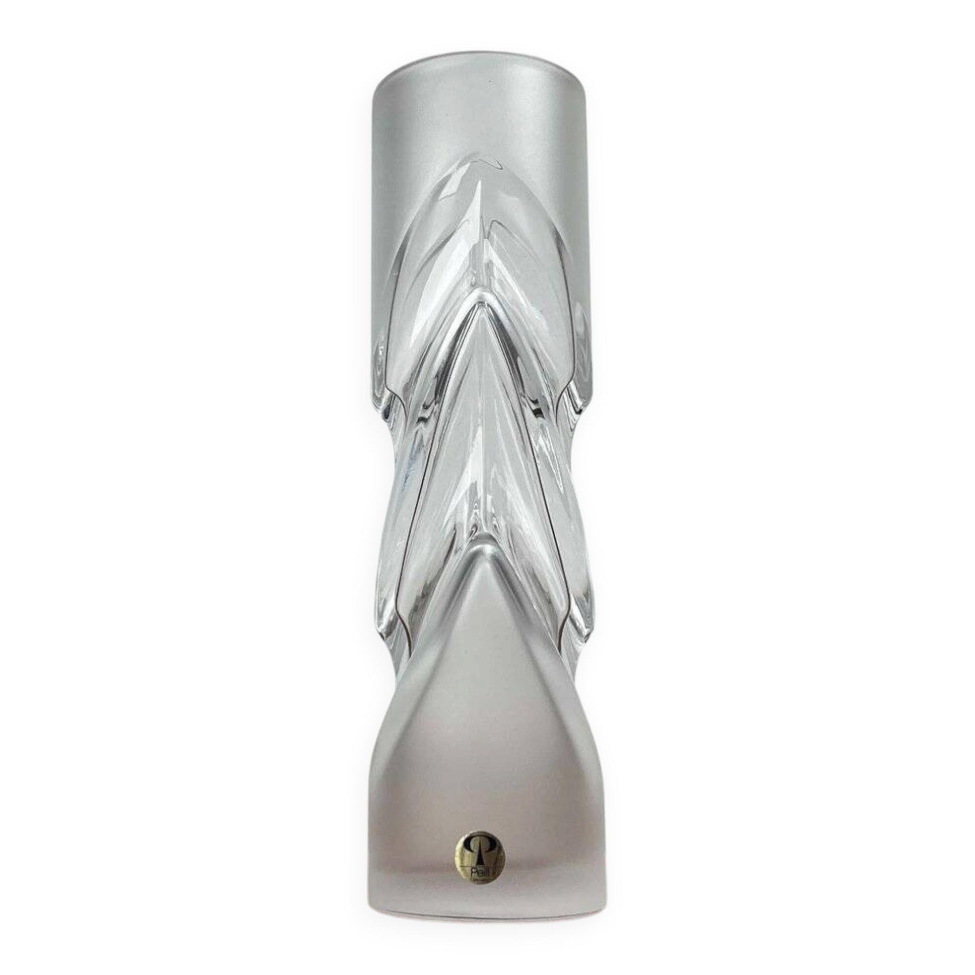 Vintage glass vase from the German Malachit series by Peill & Putzler, 1970s.