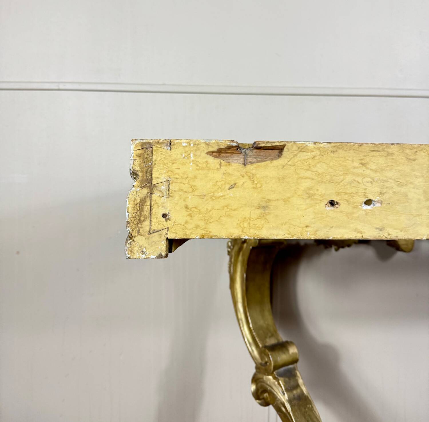 Louis XV Style Giltwood Console, 19th Century